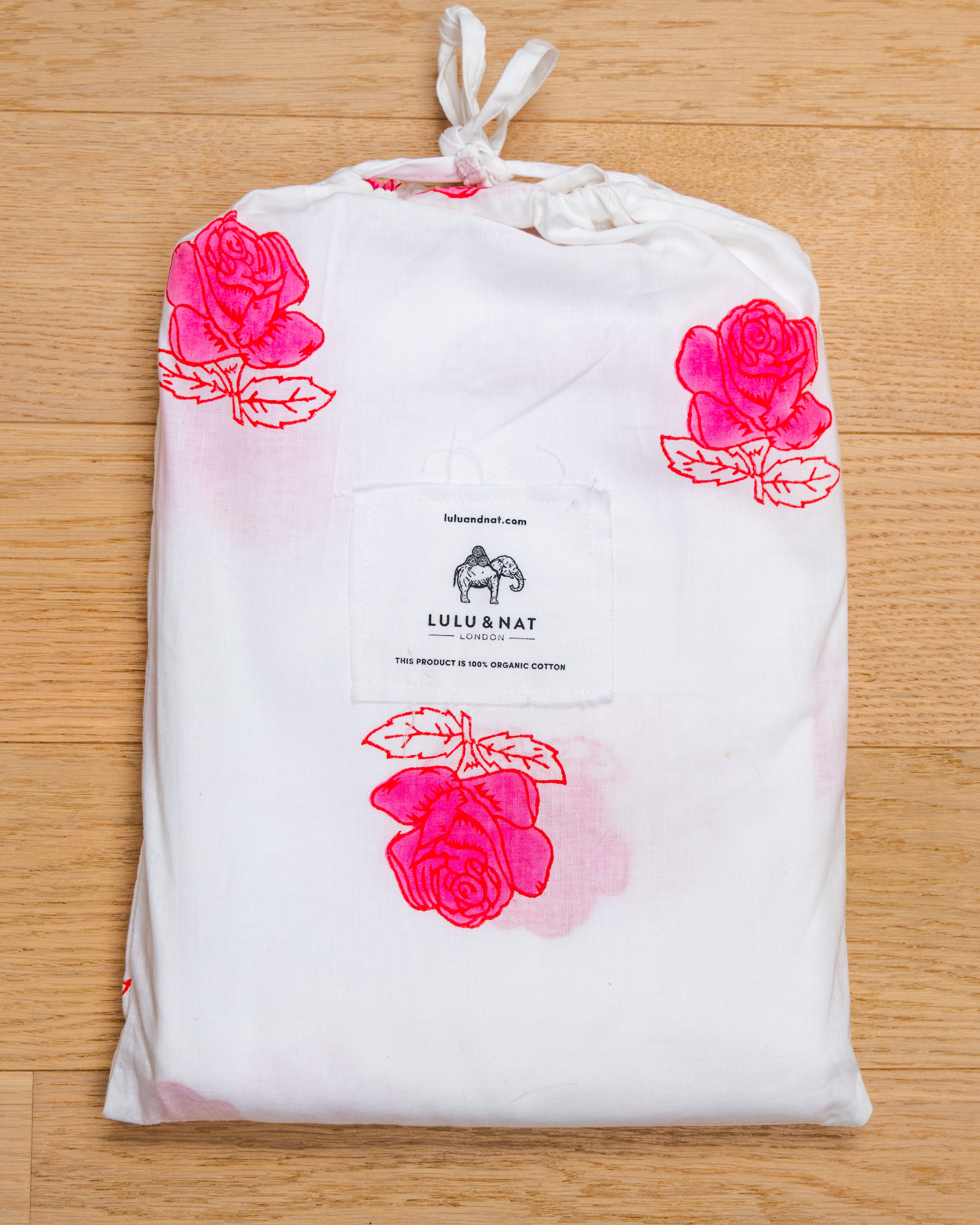 Rose duvet cover and 2 pillowcases set