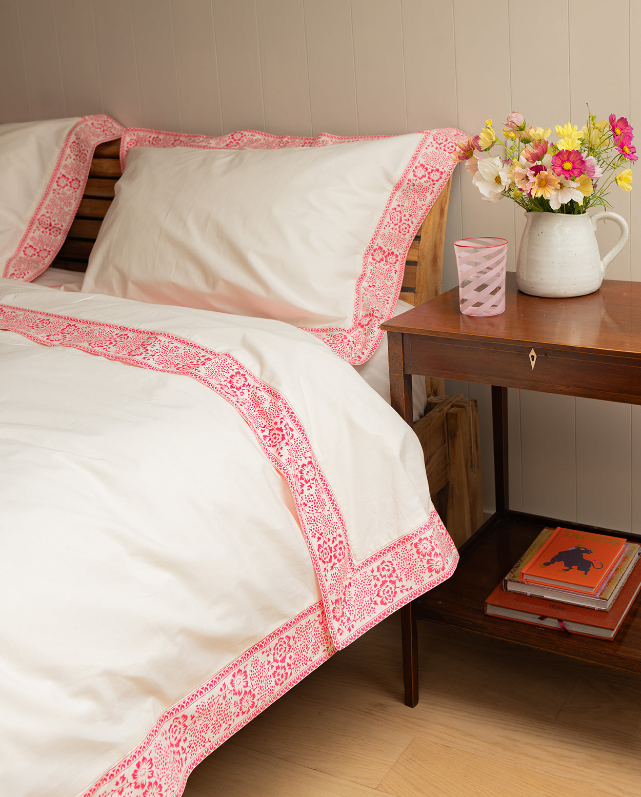 Provence Floral bordered bedlinen set