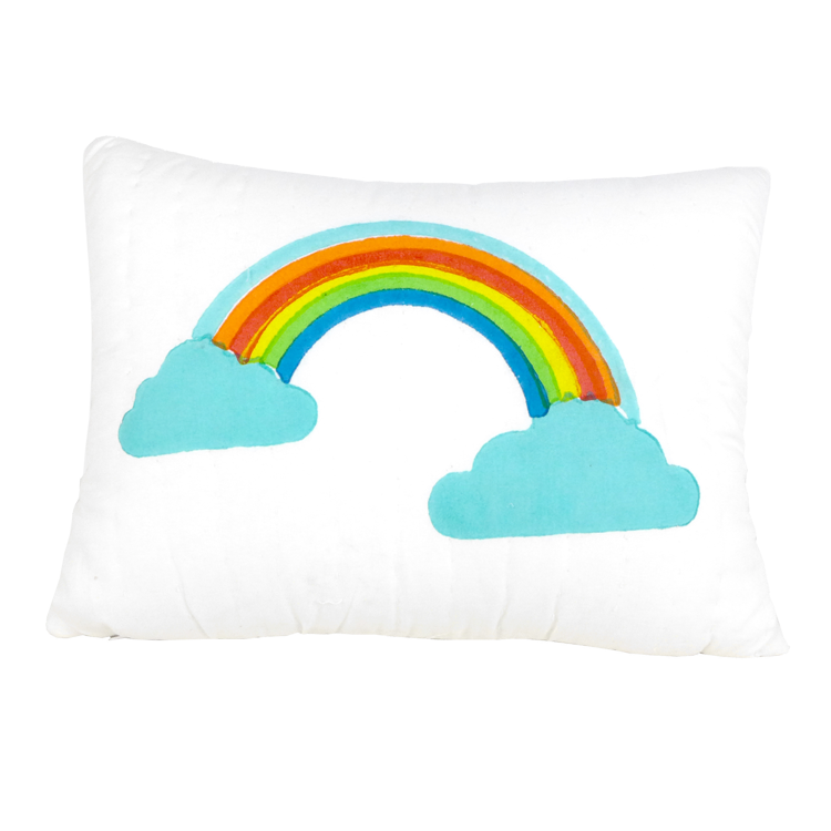Rainbow printed cushion