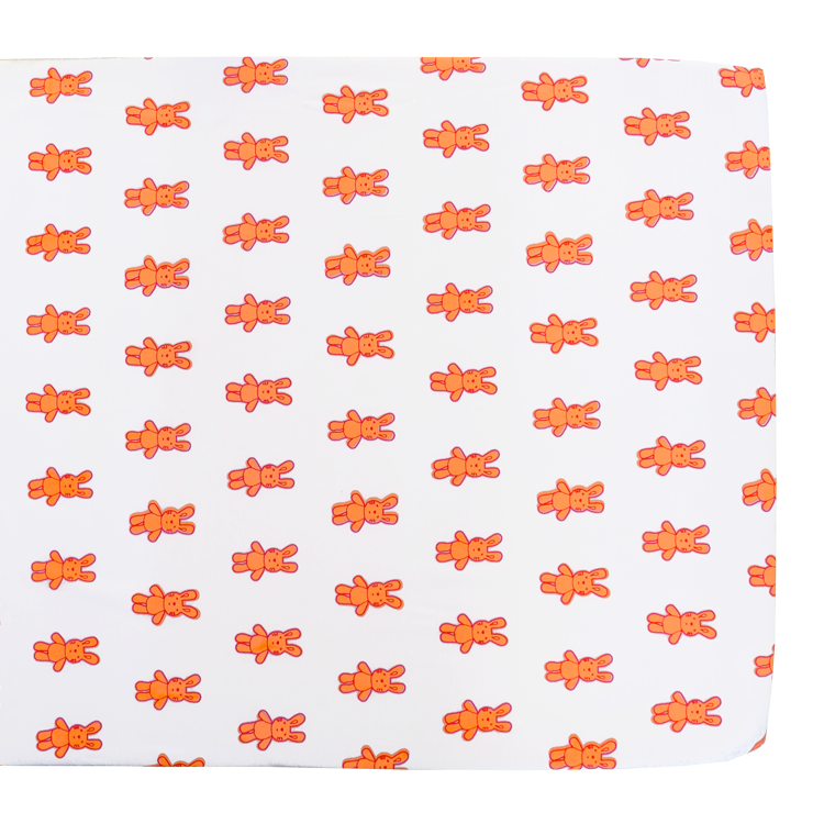 Bunny rabbit cot bed fitted sheet