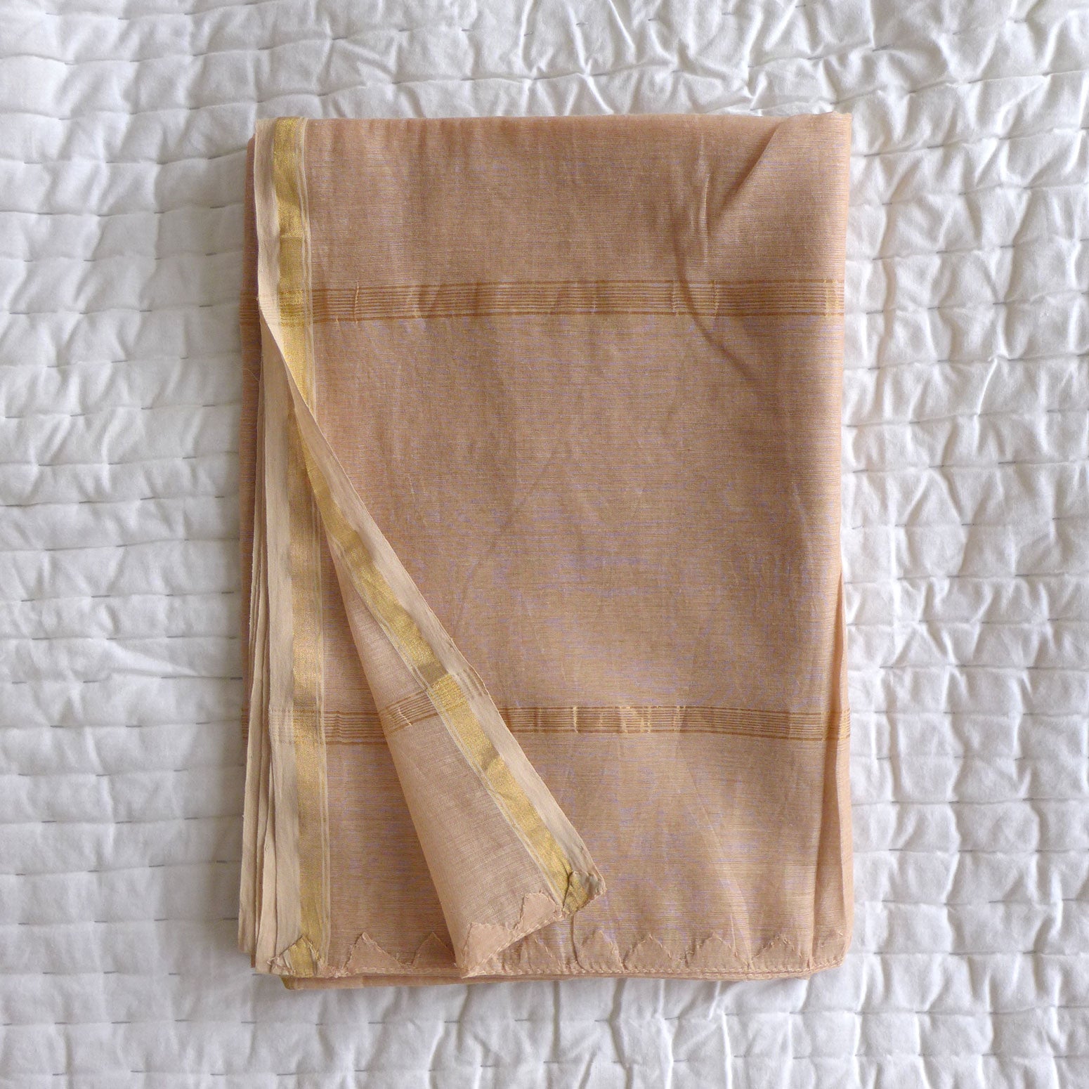 Blush pink silk shawl