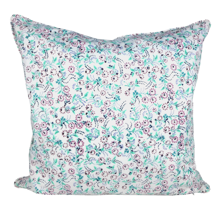 Purple mini floral cushion