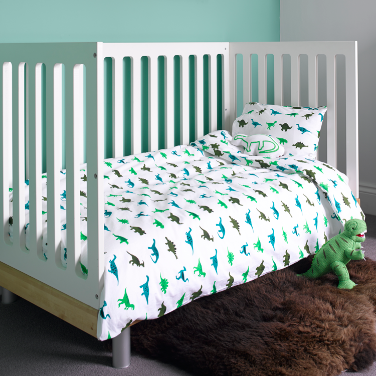 Dinosaur top cot bedding