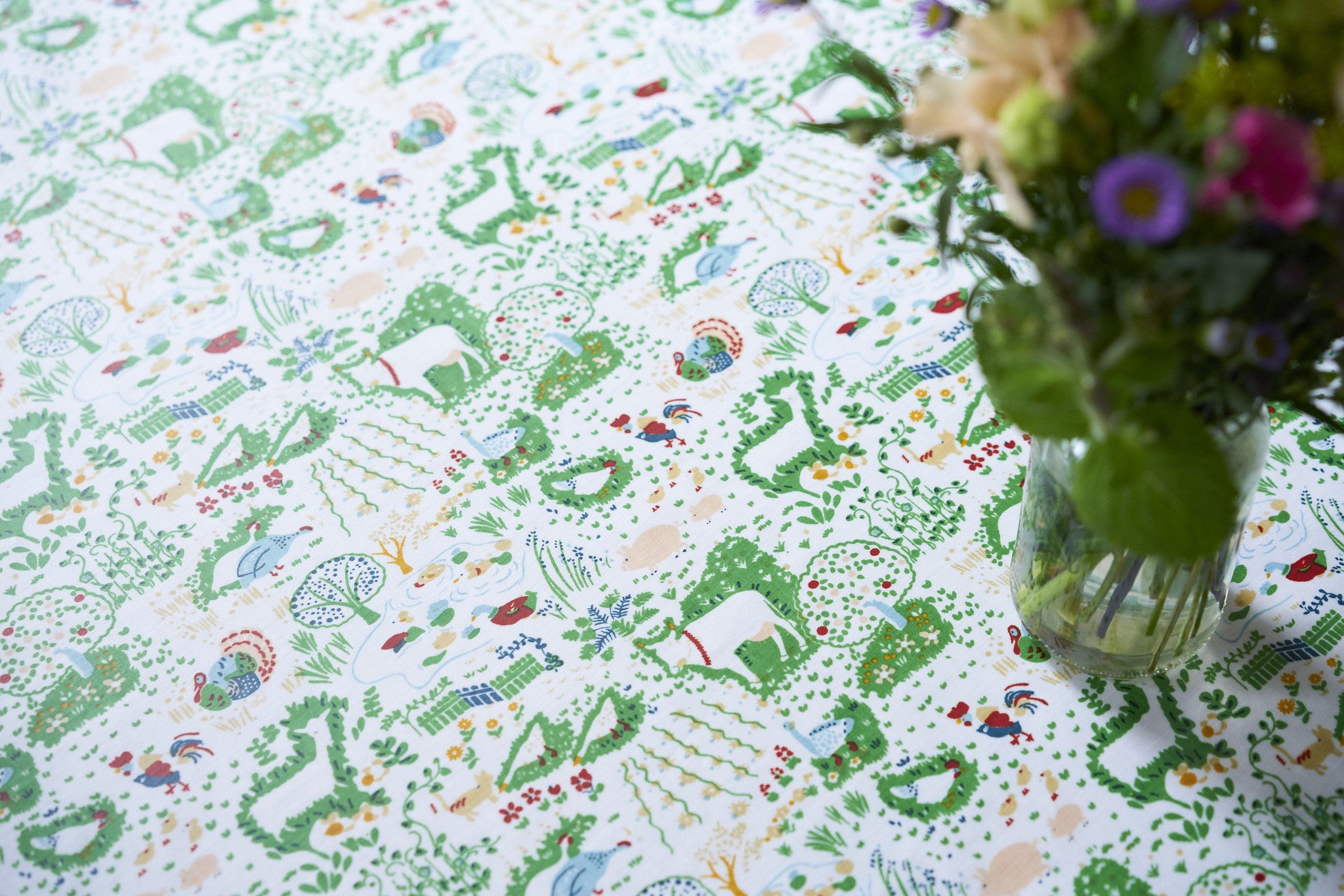 Farmyard oilcloth