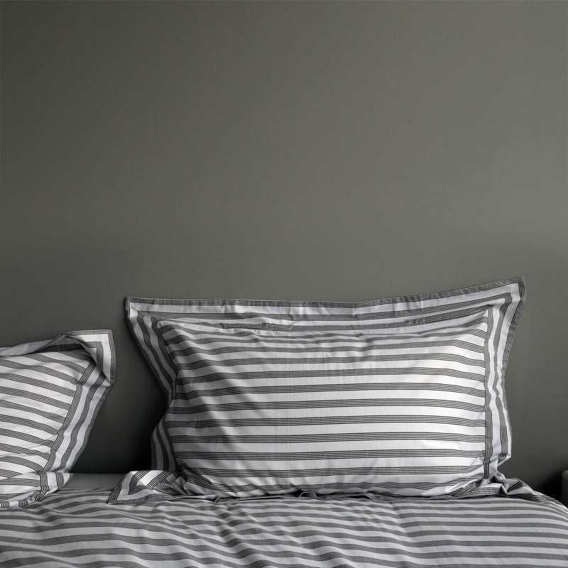 Grey stripe duvet cover