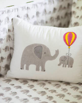Elephant printed cushion