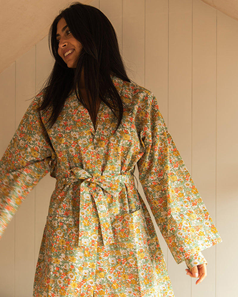 Meadow floral adult kimono