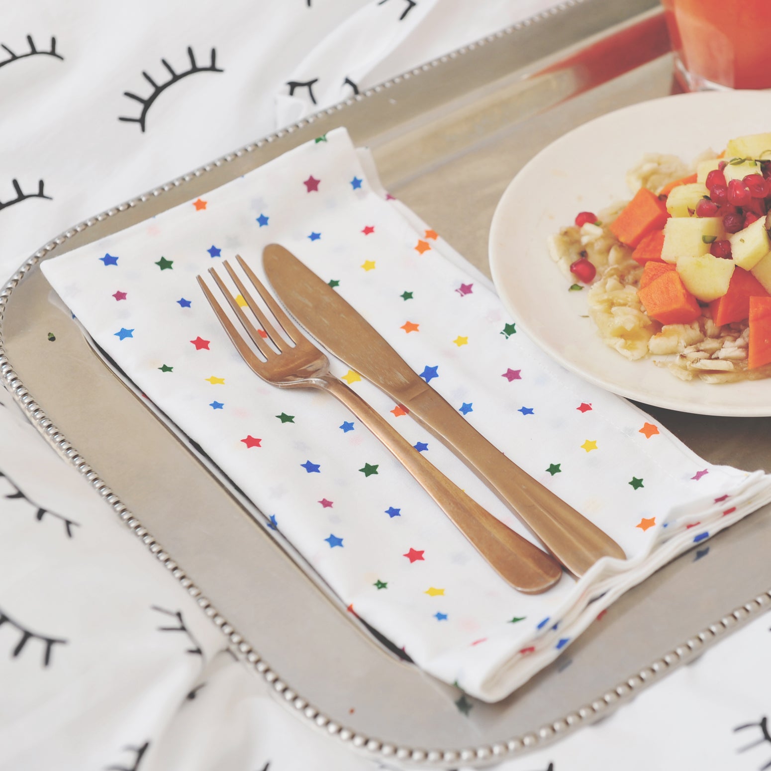 Multi star table cloth