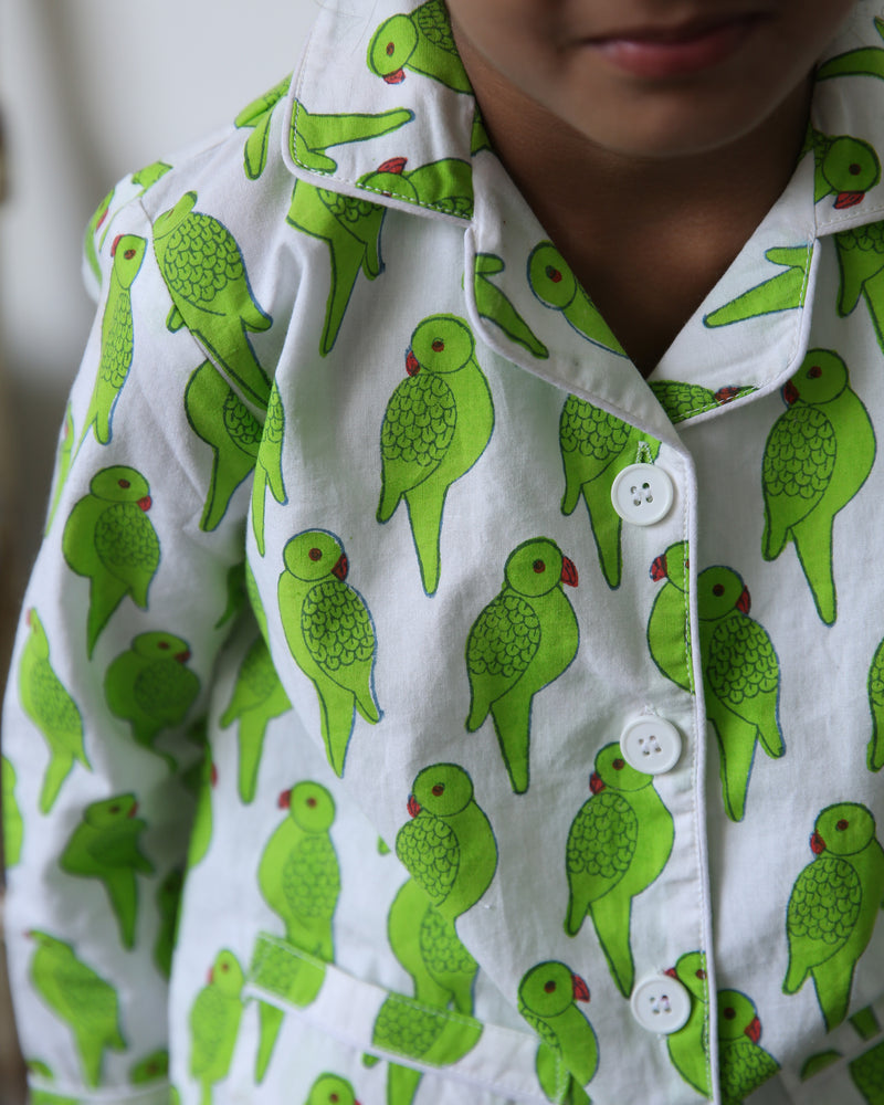 Parrot kids pyjamas