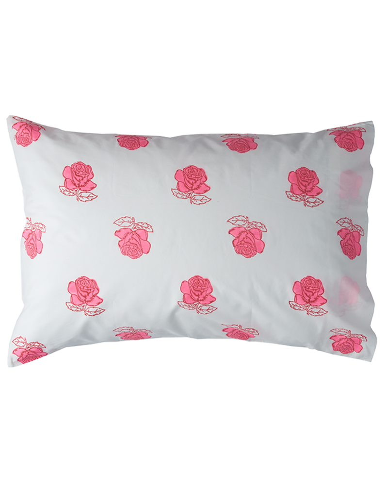 Rose single pillowcase