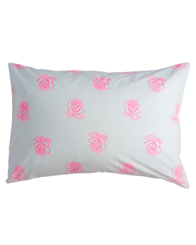 Rose single pillowcase