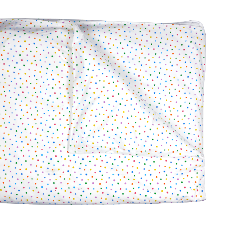 Multicolour star single bedding set