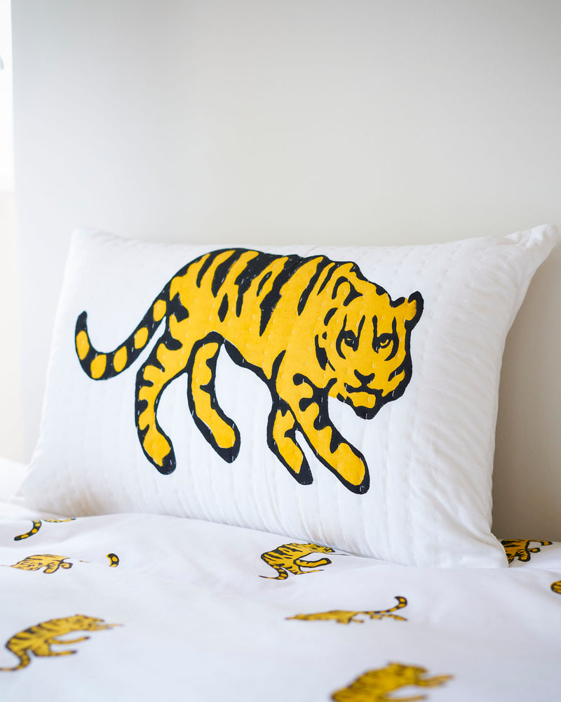 Tiger printed cushion