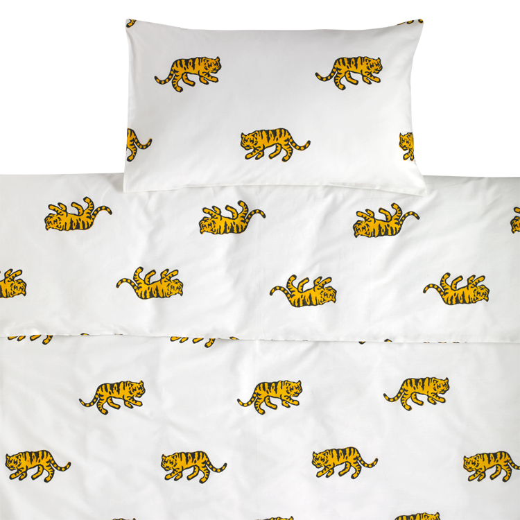 Tiger toddler cot bed duvet set